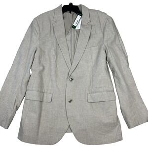NWT Stitch Fix Hawker Rye Linen Refined Sport Coat Mens XL Beige Unstructured